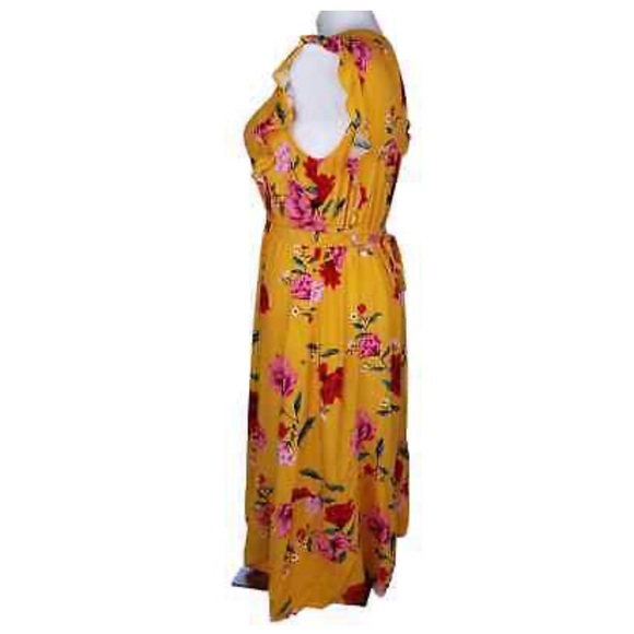 Marigold floral midi dress - Picture 3 of 5